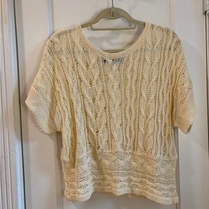 Rag & Bone Ivory Textured Knit Top